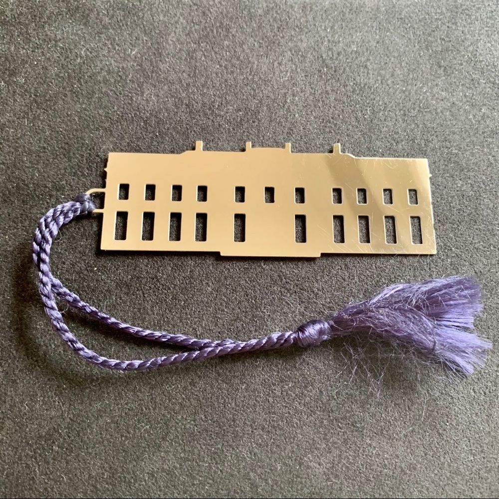 THE WHITE HOUSE Silver Tone Bookmark Tassle Washington D.C. Reading Books - Picture 3 of 9